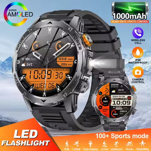 LIGE 360 AMOLED HD Smart Watch นาฬิกาอัจฉริยะสำหรับผู้ชาย