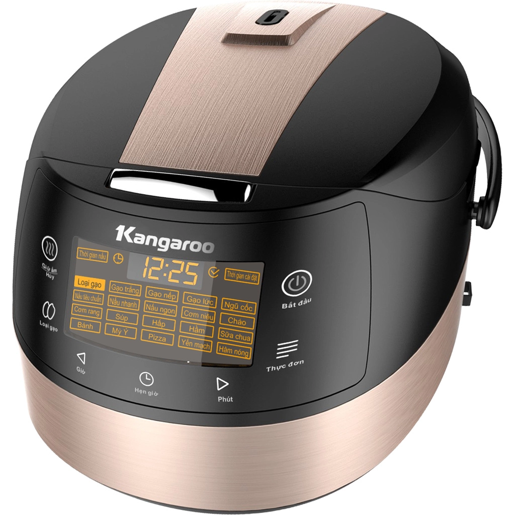 Nồi cơm điện tử Kangaroo KG18DR8 1.8L - Đen và vàng đồng