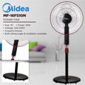 Kipas Angin Berdiri Midea FS40-10N 16 Inci Hitam
