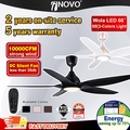 Kipas Siling inovo Wola 60" LED DC Motor Remote Control 5 Blade