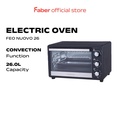 Faber FEO Nuovo 26BK Oven Elektrik Hitam 26L 1500W