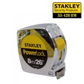 Stanley 33-428 Power Lock Measuring Tape 8m - Alat Ukur Handal untuk Projek Anda