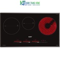 Bếp từ Kaff KF-IG3001II - 3 vùng nấu, mặt kính Crystal, công nghệ Inverter tiết kiệm điện