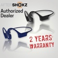 Aftershokz Xtrainerz - Headphone Tulang Penghantaran Suara untuk Berenang dengan Penyimpanan MP3 4GB, Hitam