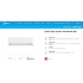 Midea MSXS-19CRDN8 Air Conditioner 2HP - Penyejuk Udara Inverter