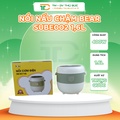 Nồi Cơm Điện Bear SB-NC16L 1.6L Dung Tích, Màu Trắng Kết Hợp Xanh