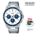 Casio MTP-1374D-7A2 Jam Tangan Pria Chronograph Stainless Steel