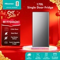 Hisense RR197D4AGN Peti Sejuk 1 Pintu Kapasiti 170L Warna Silver