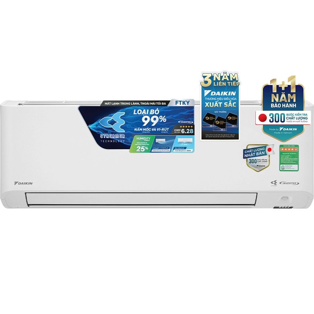 Máy lạnh Daikin Inverter 1.5 HP FTKY35WMVMV - Công nghệ lọc khí và tiết kiệm điện năng