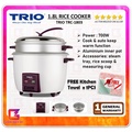 Trio TRC1803 1.8L Rice Cooker with Steamer - Easy One Switch Operation & Auto Keep Warm Function