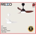 Rezo VIVO 33" LED Kipas Siling DC