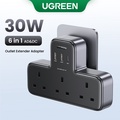 Ugreen PD30W Penyesuai Kuasa USB-C 1 Outlet untuk iPhone, Macbook (50x50x28mm)
