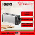 Butterfly B-8064 4 Slices Toaster - Pembakar Roti Manual dengan Kapasiti Besar dan Kualiti Tinggi