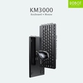 Robot KM3000 Keyboard Mouse Combo Wireless Mini Portable Hitam - Gaming Mouse