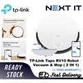 TP-Link Tapo RV10 Robot Vacuum & Mop - Hitam, Abu-abu, Putih 342.2 x 341.8 x 78.5 mm