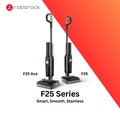 Roborock F25 Cordless Wet Dry Vacuum Cleaner - Hitam, Kapasiti Debu 0.56L, Kuasa Hisap 20000Pa