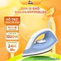 Bàn ủi khô Philips DST0520/20 - Trắng xanh, chống dính, 1200W