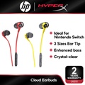 HyperX 4P5J5AA Cloud Earbuds - In-Ear Headphones (Merah, Hitam)