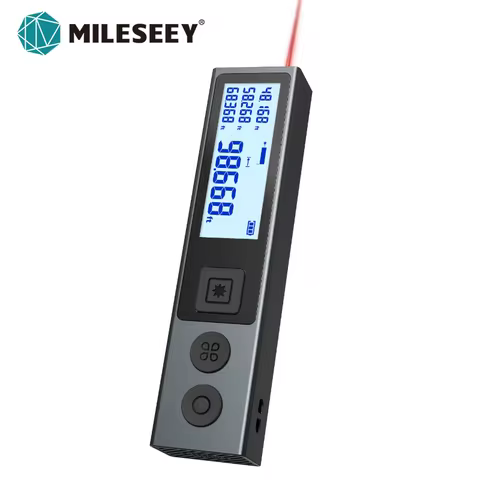 Mileseey M120 เครื่องวัดระยะเลเซอร์แบบพกพา วัดได้ไกลสุด 40 เมตร