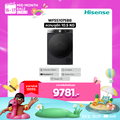 Hisense WF5S1075BB เครื่องซักผ้าฝาหน้า 10.5 กก. สีดำ