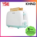 Khind BT808 2 Slices Bread Toaster with Anti-Dust Cover - Mint, 750W, Malaysia
