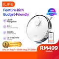 ilife A20 Robot Vacuum Cleaner 4000Pa Suction Power, 3.0kg, Black