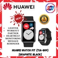 HUAWEI Watch Fit TIA-B09 Graphite Black - Jam Tangan Digital dengan Pelacak Kesihatan dan Aktiviti