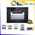 Elba ESGO-H3850TFT Ketuhar Wap Terbenam 38L Hitam - Ketuhar Dengan Teknologi Wap dan Grill