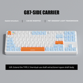 ZIFRIEND G87 Mechanical Keyboard 87 Keys TKL Wired Gaming Keyboard LED White Backlit Hot Swappable PBT Keycaps