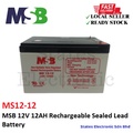 MSB MS 12-12 - Bateri Kering 12V 12AH untuk UPS dan Sistem Solar