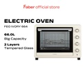 Faber FEO Ivory 664 Oven Elektrik 2200W, Kapasiti 66L, Warna Milky White