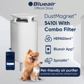 Pembersih Udara Blueair 5410i - Penapis HEPA + Karbon, Saiz 33m², Pengendalian WiFi, Mod Auto & Night