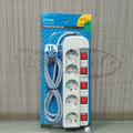 Uticon ST-1582 SW Stop Kontak 5 Lubang + Saklar + Kabel 1.5m + Pengaman Soket
