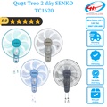 Quạt treo tường Senko TC1620 - 7 cánh, đường kính 16 inch, màu kem cốm, kem môn, kem nâu, xám đồng