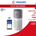 Philips 3000i Series Pembersih Udara AC3033/10 - Putih, Kapasiti 95m², HEPA H13 + Karbon Aktif