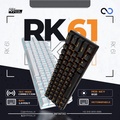 Royal Kludge RK61 60% Wireless Mechanical Keyboard - Hitam, Putih, Merah