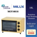 Milux MOT-0018 Oven Elektrik 18L Warna Mellow Yellow