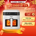 Nồi chiên không dầu Gaabor GA-E85AS 8.5L - Bạc, Kính trong suốt