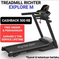 Treadmill Elektrik Richter Explore M - Latihan Cardio Rumah Anda