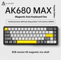 AJAZZ AK680 MAX คีย์บอร์ดแมคคานิคอล ขนาด 65% สีดำ/ขาว/เทา/น้ำเงิน/ขาวเบอร์รี่ พิงค์ รองรับ Bluetooth และ Type-C