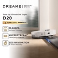 Dreame L10s Ultra Gen 2 Robot Vakum dan Mop Putih, Kapasiti Debu 0.3L, Berat 4.5kg