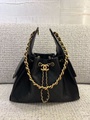 CHANEL 25 Small 粒紋小牛皮手袋 黑色/白色 女裝手袋