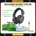 EGA TYPE H15 หูฟังเกมมิ่ง RGB ครอบหู สีดำ