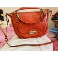 Coach Georgia Satchel - Tas Wanita Kulit Pebbled Elegan dengan Signature Canvas