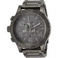 ニクソン 51-30 CHRONO A083-000-00 クォーツ腕時計 51mm ステンレススチール ブラック文字盤 水深300m防水