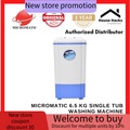 Micromatic MWM-650 6.5kg Semi-Automatic Top Load Washing Machine, White/Blue