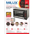 Milux MOT-DS60 Oven Elektrik 60L Stainless Steel