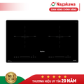 Bếp đôi điện từ Nagakawa NK2C02M - Kích thước 730x430mm, Màu đen