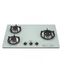 Rinnai RB-302GH 檯面式防漏玻璃三口爐（黑色）