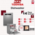 Toshiba DW-08T1 Mesin Basuh Pinggan Meja - Silver